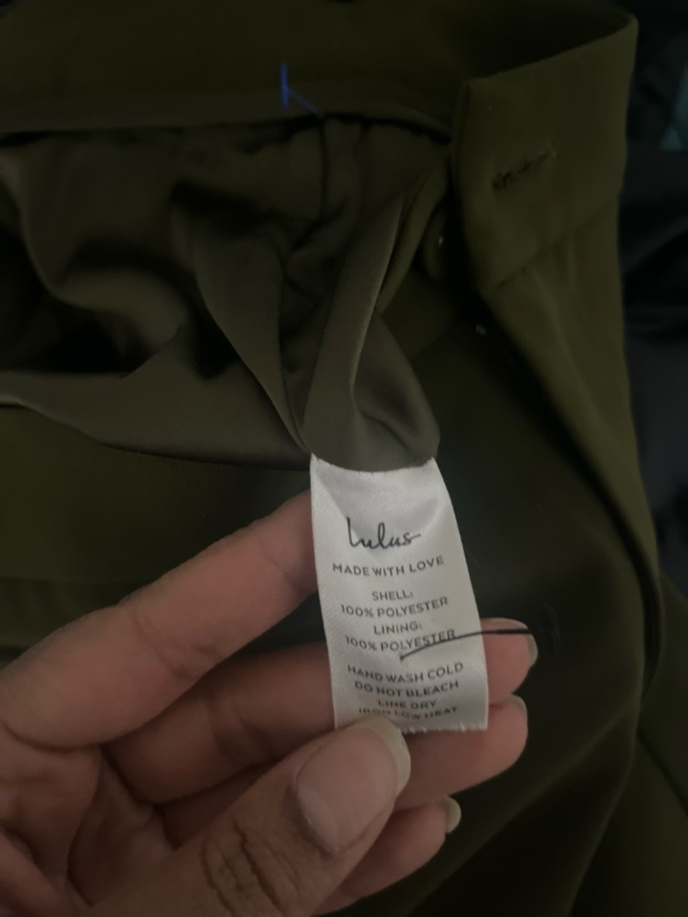 Lulu's Olive Green High-Waist Wide-Leg Pants - Picture 5 of 7